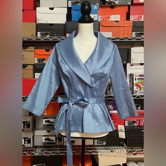 ALEX EVENINGS
Tie-Waist Surplice Blouse - Picture 2 of 6